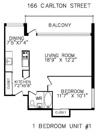 166 Carlton Street Studio-1 Bed Apartment for Rent - Photo Gallery 14